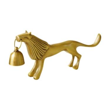 Imagem de Baoblaze de Natal em Latão com Abafador de Velas e Sino - Ornamento de Mesa Multifuncional para Decoração de Mesa - 21,5 x 9,5 x 2,5 cm