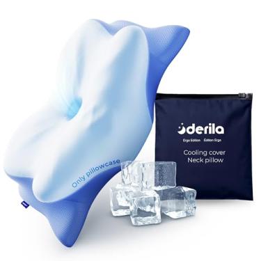 Imagem de Derila Ergo Capa de Travesseiro Cervical Almofada de Pescoço para Dormir – Capa Ergonômica para Travesseiro Contorno Cervical (54 x 36 x 12 cm) Somente Fronha