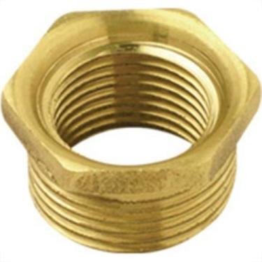 Imagem de Bucha Reducao Torneira Garden Zamac Amarela 3/4X1/2 10856E, Zamac é um