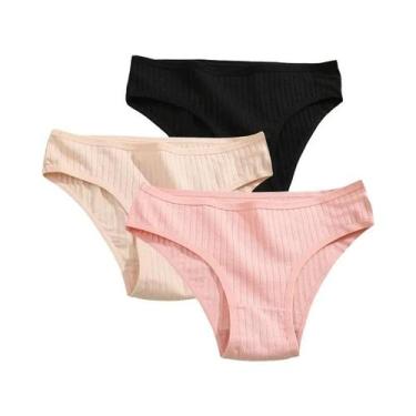 Imagem de Conjunto De Calcinhas De Algodão Femininas Lingerie Sexy Tamanhos XS-5