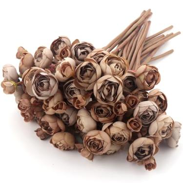 Imagem de Embewhis 24 hastes de flores artificiais de ranúnculo - buquê de ranúnculo de seda sintética 96 flores para decorações de casamento, decoração de casa, arranjos de férias e centros de mesa grandes