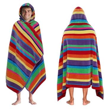 Imagem de COTTON CRAFT Toalha de praia com capuz - Toalha de praia extragrande XXL 85x84 com capuz para adultos - Verão do Sião - Toalha de praia The Big Kahuna de 2,8 m - Grande e alta macia 100% veludo de