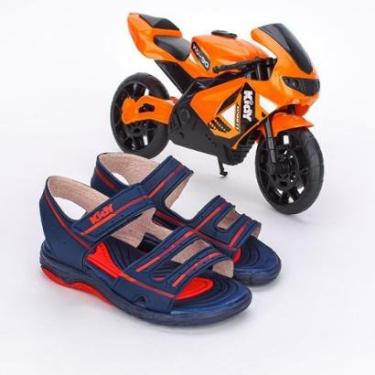 Imagem de Sandália Infantil Papete Kidy Toys Marinho Com Br-Masculino