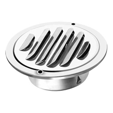 Imagem de Generic Grelha de ventilação com saída de ar redonda, proteção total, para instalação doméstica, dutos de exaustão e extração de calor em unidades de ar, Style C