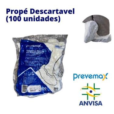Imagem de Sapatilha Propé Descartável Branco - Prevemax