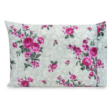 Imagem de 1 Fronha Estampada c/ Ponto Palito 70x50cm Percal Flex 400 Fios - BEM 