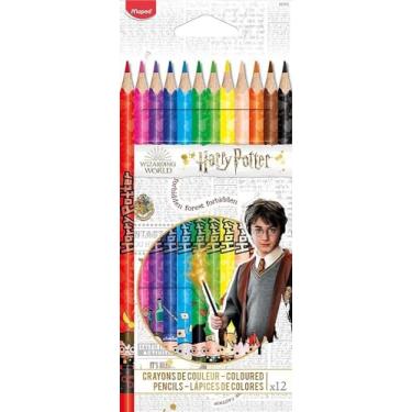 Imagem de Maped 12 lápis de colorir Harry Potter - Ideal para voltar às aulas - em caixa de papelão - 832053