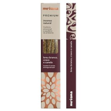 Imagem de Incenso Natural Breu Branco, Cravo e Canela Nirvana Premium - Conforto