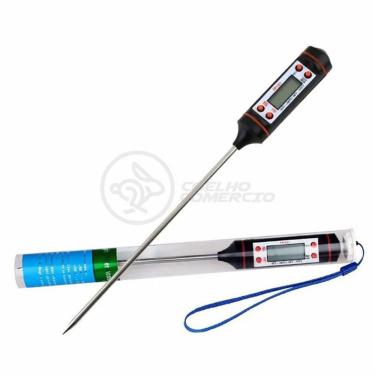 Imagem de Termômetro Culinário Cozinha Digital Mede -50ºc A +300ºc