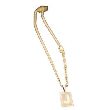 Imagem de Cordão Grumet 3mm Inicial Com A Inicial De Letra J