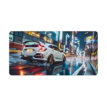 Imagem de HouLaiZhe Anime Japan JDM Tapete de mouse para jogos, grande, para jogos, base de borracha, antiderrapante, acessórios de computador, suprimentos para escritório, casa, 30 x 60 cm