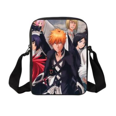Imagem de Bolsa Messenger Bleach Kurosaki Ichigo Anime Canvas 17x5x23cm - yiweis