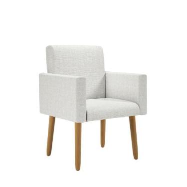 Imagem de Poltrona Decorativa - Cadeira Escritório Linho  - B BALAQUI DECOR, Lin