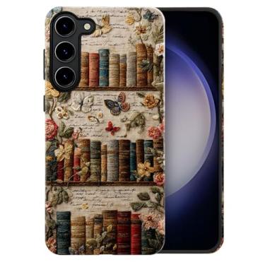 Imagem de heindiy Compatível com Samsung Galaxy S23, capa brilhante proteção completa à prova de choque anti-arranhões capa de TPU, capas para homem mulher - estante antiga