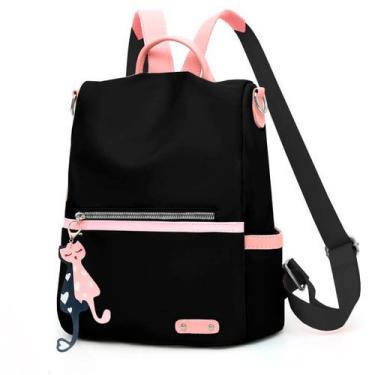 Imagem de Mochila Feminina Bolsa de Mão Casual Dia a Dia Média Compacta Espaçosa