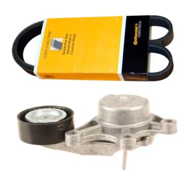 Imagem de Tensor de correia de transmissão com polia + correia (alternador - A/C) original para BMW