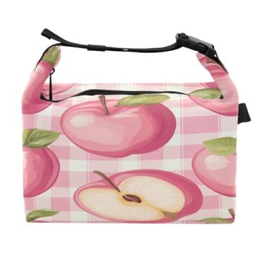 Imagem de STAYTOP Lancheira fofa de maçãs com fivela de alça, lancheira isolada para meninos e meninas, lancheira térmica para trabalho escolar