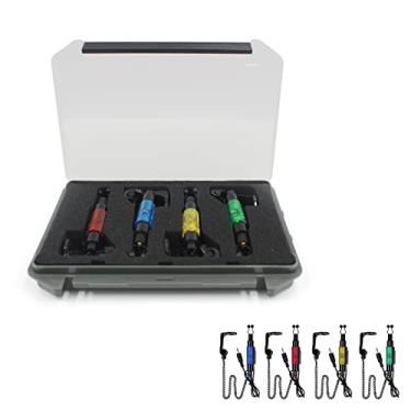 Imagem de 4pcs Indicadores LED Pisca para Pesca com Alarme de Bique Estojo Transporte Carpa