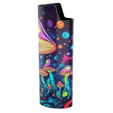 Imagem de Capa protetora para isqueiro de desenho animado vintage com isqueiro BIC J6 (Style10-Black)