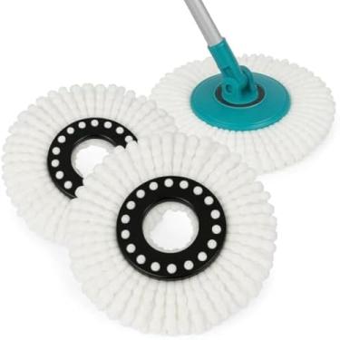 Imagem de Refil de limpeza, substituicao facil, material absorvente, encaixe giratorio, limpa pisos, eficiente, uso domestico, duravel, cinza