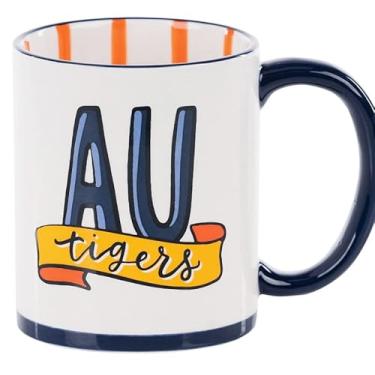 Imagem de Glory Haus Canecas de café ou sopa jumbo universitárias, pintadas à mão, 473 ml, cerâmica (AU Tigers)
