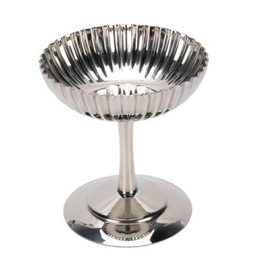 Imagem de SUNGOOYUE Copo de Sobremesa, Taça de Sorvete de Aço Inoxidável Melhora o Ambiente de Jantar Com Pés Elegantes para Pudim, Sundae de Frutas, Sopa de Iogurte Congelado