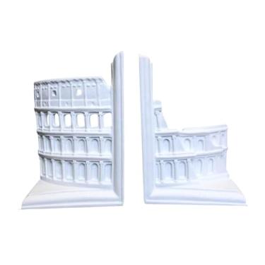 Imagem de Ioensy Suportes de livros decorativos, antiderrapantes, modernos e compactos, em resina, para revistas e livros pesados.