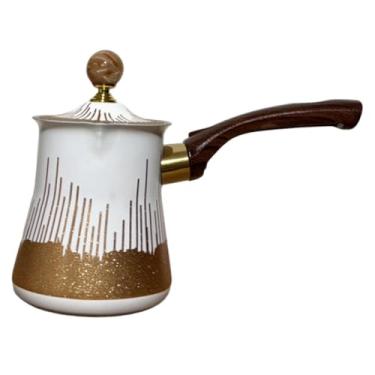 Imagem de ＫＬＫＣＭＳ Cafeteira/Bandeja de Café com Bico Anti-Transbordamento, Cabo Confortável para Camping, Acessório Profissional para Derreter Chocolate na Cozinha, 450 Ml