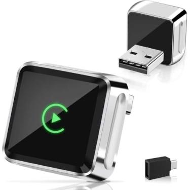 Imagem de Adaptador CarPlay sem fio 2 em 1 e Android Auto, mini adaptador CarPlay de alumínio suporta mais de 1300 carros com dongle converte com fio para sem fio, conexão automática, receptor sem atraso, para