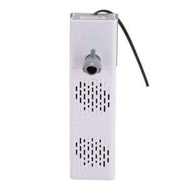 Imagem de Aramox Filtro de Aquário, Bomba de Filtragem de Alto Desempenho de 15 W Com Tubo de Chuveiro de Chuva Branco e Design Cíclico para Peixes de 90 a 180L (plugue da ue)