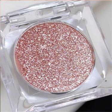 Imagem de Paleta de sombra de olhos monocromática rosa champanhe rosa, brilho leve de longa duração, aparência natural - 5#