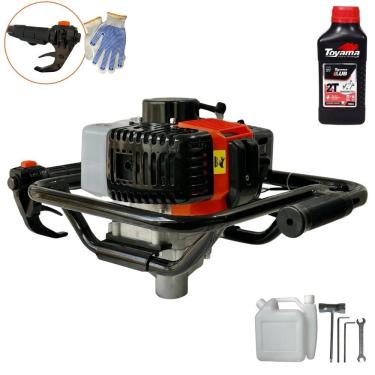 Imagem de Perfurador de Solo Perfuratriz Sem Broca Vant VPS-52 À Gasolina 52cc 2HP 6.500rpm Motor 2 Tempos Profissional de Alta Performance + ÓLEO TOYAMA
