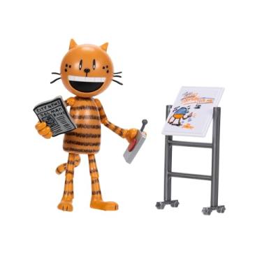 Imagem de Dog Man Boneco De Ação Articulado Petey 5" Do Filme Man, Colecione Todos Os Bonecos E Brinquedos Pelúcia Da Jakks Pacific, Baseado Em