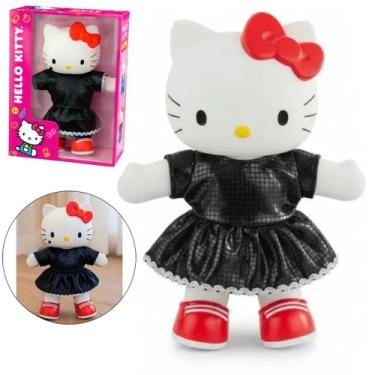 Imagem de Hello Kitty Boneca Grande Roupa De Pano Brinquedo Original - Lider