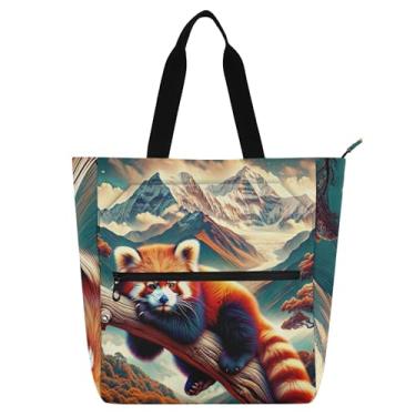 Imagem de GAIGEO Bolsa de mão com zíper para crianças e mulheres, amante de livros, escola, trabalho, viagem, escalada, montanha