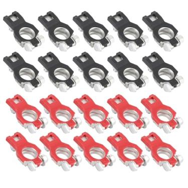 Imagem de Zerodis 20 PCS Braçadeiras de Terminal de Cabo de Bateria de Carro Terminais e Extremidades Kit de Conectores de Braçadeiras de Terminal de Bateria Automática Negativo e Positivo Com Kit de