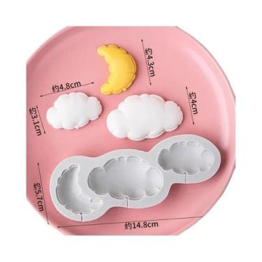 Imagem de Conjunto De Moldes De Silicone Coração Estrela Nuvem Balão Pirulito DI