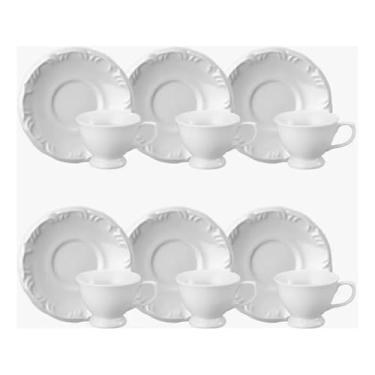 Imagem de Conjunto de 6 xícaras de café e 6 pires
