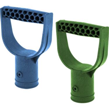 Imagem de Substituição D-Grip de pá de madeira - Pacote com 2 - Alça D-Grip para pá - Substituição de plástico para pá de neve