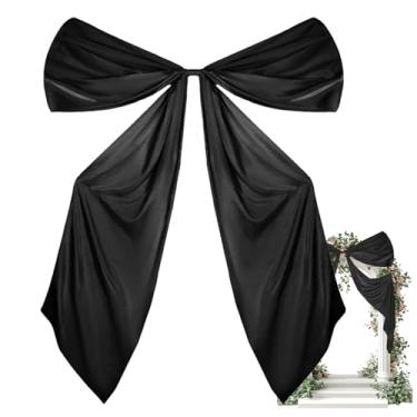 Imagem de Decoração de arco de casamento extragrande, decoração de aniversário de 295 x 73 cm, arco de cetim gigante, decoração de árvore de Natal | para aniversário de casamento, chuveiro, parede, arco, porta
