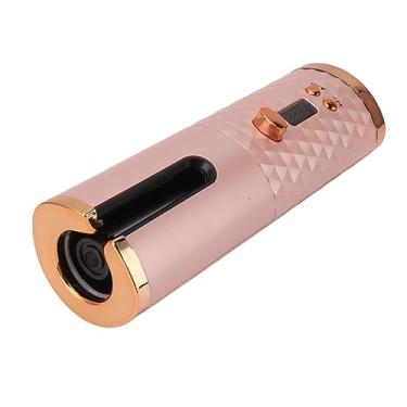 Imagem de Máquina de Cachos Automática Sem Fio com Aquecimento Rápido Recarregável via USB Portátil Display Digital e Função Power Bank para Estilo Cabelo