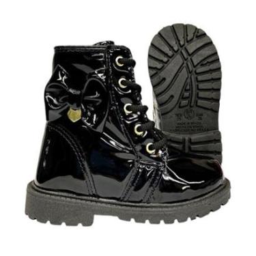 Imagem de Bota Tratorada Verniz Infantil Feminina 20 Ao 34-Feminino