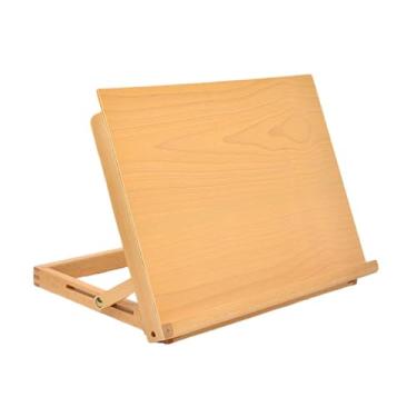 Imagem de Vaveren Cavalete de mesa portátil de madeira para pintura e leitura, ideal para artistas e estudantes de arte. Perfeito para desenho pintura, pintura leitura.