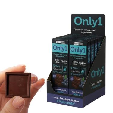 Imagem de Barra De Chocolate 100% Cacau Com Mirtilo Only 1 - Caixa 6 Unidades 70