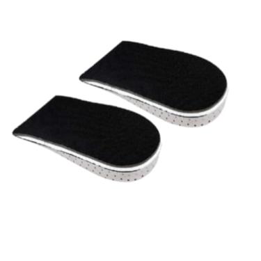 Imagem de Insole Unissex Elevador de Calcanhar Inserto Palmilha Sapato Aumento Altura Almofada Elevadora Mais Respirável Absorvente Impactos Retorno Lento Suporte Estável Design Confortável para Uso Dobrável Al