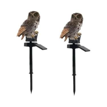 Imagem de Luzes De Jardim LED Em Forma De Coruja Com Energia Solar, Lâmpadas Ext