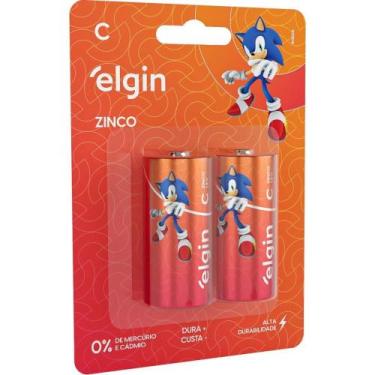 Imagem de Pilha Zinco MEDIA-C R14 1,5V. - ELGIN