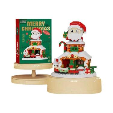 Imagem de Caixa De Música De Natal Brinquedo Árvore Blocos De Montar DIY Decoraç