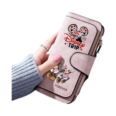 Imagem de Carteira Feminina Mickey Minnie, Bolsa Para Cartões E Moedas, Presente