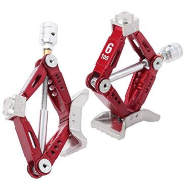 Imagem de SPYMINNPOO Macaco de Elevação RC de Metal Ajustável para Carro RC 1/10, Macaco de Losango Universal Vermelho para Manutenção e Decoração de Carro Com Controle Remoto, de Tesoura de 2 Peças para